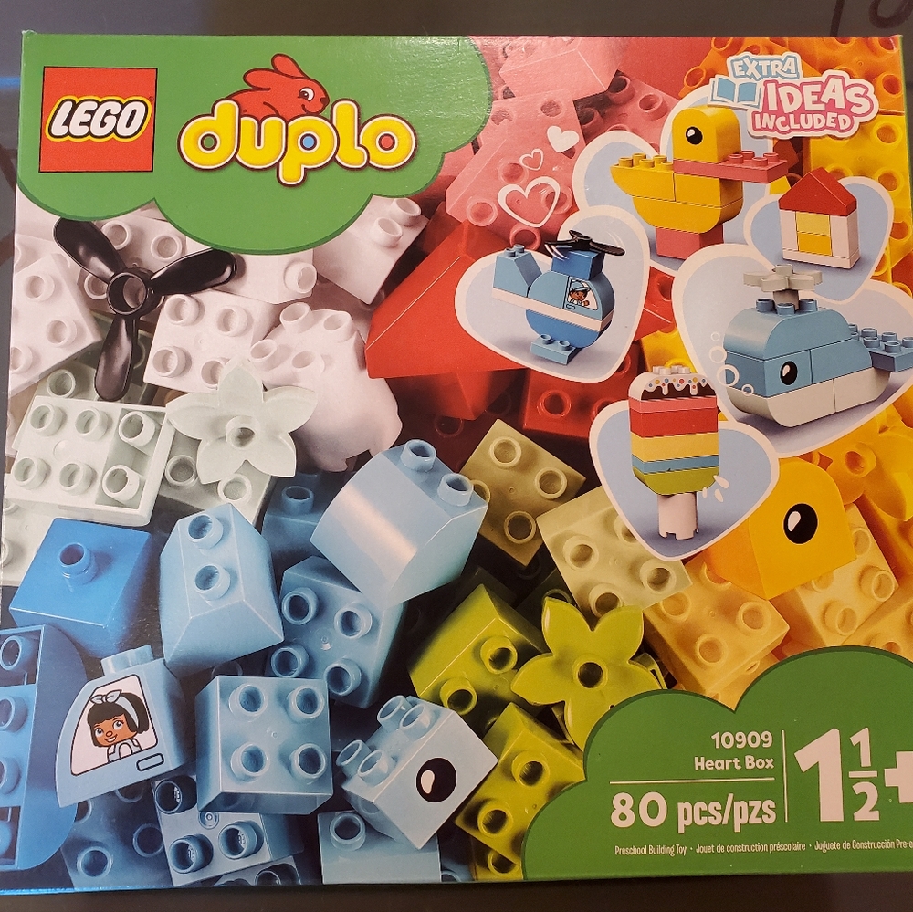 LEGO Duplo Heart Box #10909 80 pcs/parts **NEW**